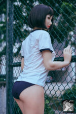 158cm Japanese short-haired TPE sex doll waiting to have sex with you